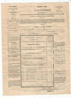 Avertissement Pour L'acquit Des Contributions Foncière , Personnelle,mobilière... Deux Sèvres , 1891 , Frais Fr 1.65 E - Unclassified