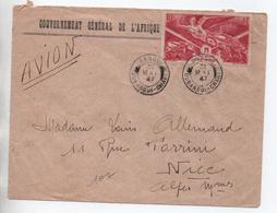 1947 - ENVELOPPE De BANGUI (OUBANGUI CHARI) Pour NICE - AEF - Storia Postale