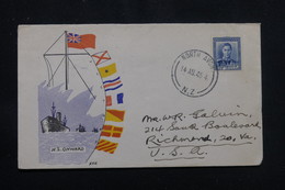 NOUVELLE ZÉLANDE - Enveloppe Commémorative En 1945 Pour Les Etats Unis - L 57257 - Cartas & Documentos
