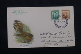 NOUVELLE ZÉLANDE - Enveloppe Commémorative En 1946 Pour Les Etats Unis - L 57258 - Covers & Documents