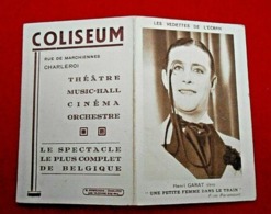 Calendrier De Poche 1933/ Acteur/ Henry Garat/ Cinéma Coliseum/ Charleroi - Kleinformat : 1921-40