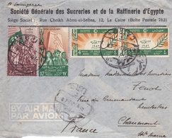 EGYPTE : Coup D'Etat Du 23 Juillet 1952 Sur Lettre Commerciale Du Caire Avec Cachet De Contrôle - Lettres & Documents
