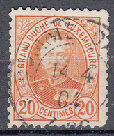 LUXEMBURG - Michel - 1891 - Nr 59 D - Gest/Obl/Us - 1891 Adolphe Voorzijde