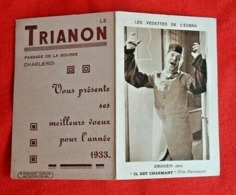 Calendrier De Poche 1933/ Acteur Dranem/ Charleroi - Cinéma Trianon - Small : 1921-40