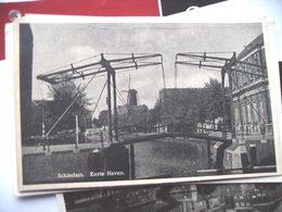 Nederland Holland Pays Bas Schiedam Met Korte Haven, Brug En Molen - Schiedam