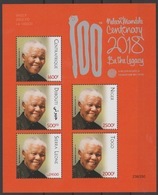 Djibouti Central Africa Togo Sierra Leone Niger 2018 PAN African Postal Union Nelson Mandela Madiba 100 Years Red - Togo (1960-...)