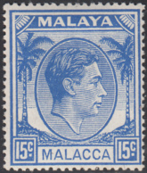 Malaya Malacca 1949 MH Sc 10 15c George VI - Malacca