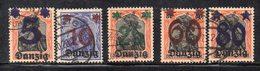 189 490 - DANZIG DANZICA 1920 , Unificato N. 16/20  Usata (M2200) - Andere & Zonder Classificatie