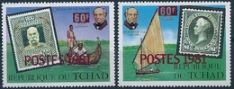 B8623 Chad Philately Stamp-on-Stamp Famous People Rowland Hill Transport Overprint MNH - Rowland Hill