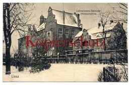 Lissa 1913, Lehrerinnen-Seminar (Winteraufnahme) - Nach Kammerforst Bei Mühlhausen - Posen