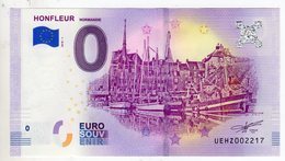 2018-1 BILLET TOURISTIQUE FRANCE 0 EURO SOUVENIR N°UEHZ002215 HONFLEUR - Prove Private