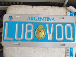 Argentina License Plate Radio Station Patente Radioaficionado Vintage Obsolete #c1 - Number Plates