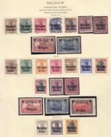 Germany Occupation In WWI Belgium, Complete, 1914 Mi#1-9 And 1916 Mi#10-25 Mint Hinged/used - Besetzungen 1914-18