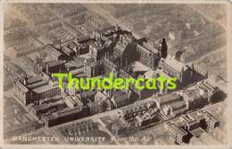 CPA MANCHESTER UNIVERSITY FROM THE AIR RPPC REAL PHOTO POSTCARD - Manchester