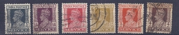 190032956  INDIA  YVERT    Nº   105/7/9/110/2/4 - Gebraucht