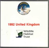 Great Britain 1992 Birds Ducks Carnet, 5 GBP Stamp - Ongebruikt