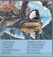 Canada 1993 Birds Ducks Carnet, 8,5 CAD Stamp - Ongebruikt