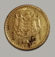 1 Franc 1943 Louis II Prince De Monaco - 1922-1949 Louis II