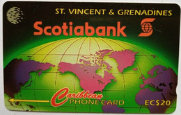 St. Vincent And Grenadines Cable And Wireless 12CSVA EC$20 " Scotiabank " - St. Vincent & Die Grenadinen