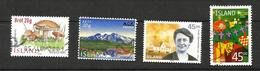 Islande N°928, 932, 939, 952 Cote 5 Euros - Used Stamps