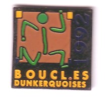 AA288 Pin's Course Marathon Les Boucles Dunkerquoises Dunkerque Nord Achat Immédiat - Leichtathletik
