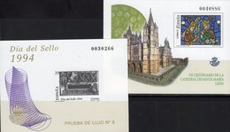 Imperf.EXPO 2003 Spanien SD31 3148B+Bl.119 SD81 ** 35€ Kathedrale Barcelona Art Hoja Pruebas Church Black Sheets Espana - Essais & Réimpressions