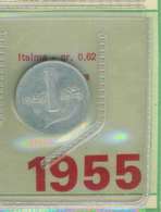 REPUBBLICA ITALIANA 1 LIRA  Italma Qualità SPL - Anno 1955 - 1 Lira