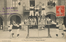 Gymnastique Pyramide De " L' Avant Garde " De Capdenac 46 Deltiology Club Cartes Postales  De Mamers Vers Lisbonne - Gimnasia