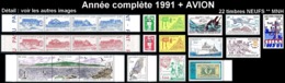 ST-PIERRE ET MIQUELON  - Année Complète 1991 + AVION - Yv. 534 à 554 + PA 70 ** MNH  22 Tp  ..Réf.SPM11785 - Annate Complete