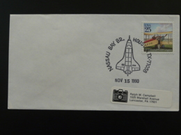 Lettre Cover Oblit. Postmark Navette Spatiale Challenger Spacecraft Houston USA 1990 - Amérique Du Nord
