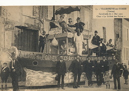 Cavalcade Villeneuve Sur Yonne 7/5/1922 La Galère Des Poires . Impots Petrole . Genes Genova - Manifestazioni