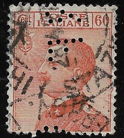 PERFIN - ITALIA REGNO - 1926: Effigie Di V. Emanuele III°  - Valore Usato Da 60 C. (PERFIN) - In Buone Condizioni. - Perforadas