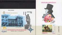 Imperf. EXPO 1997 Spanien SD93 3286B+Bl.71 SD26 ** 30€ Denkmal Goya Gemälde Hoja Pruebas Philatelics Black Sheets Espana - Probe- Und Nachdrucke