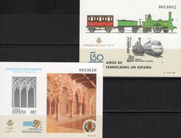 Imperf.EXPO 1999 Spanien SD67 3427B+Bl.74 SD68 ** 30€ Palast Lok Hoja Pruebas Architectur Philatelic Black Sheets Espana - Essais & Réimpressions