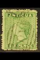 1863-67 6d Yellow-green, Watermark Small Star, Rough Perf 14 To 16, SG 10, Fine Used. For More Images, Please Visit Http - Autres & Non Classés