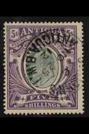 1903 5s Grey Green And Violet, Wmk CC, Ed VII, SG 40, Very Fine Cds Used. For More Images, Please Visit Http://www.sanda - Andere & Zonder Classificatie
