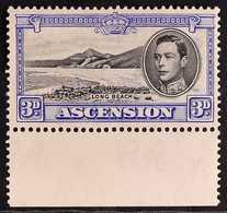 1938 3d Black And Ultramarine, SG 42, Never Hinged Mint With Lower Sheet Margin. For More Images, Please Visit Http://ww - Ascension