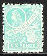 NEW SOUTH WALES 1899 6d Emerald- Green, SG 307, Never Hinged Mint. For More Images, Please Visit Http://www.sandafayre.c - Andere & Zonder Classificatie