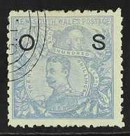 NEW SOUTH WALES OFFICIAL 1891 20s Cobalt-blue, SG O50, Very Fine Used. A Particularly Scarce Stamp. For More Images, Ple - Autres & Non Classés