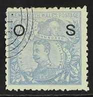 NEW SOUTH WALES OFFICIAL 1891 20s Cobalt-blue, SG O50, Very Fine Used. A Particularly Scarce Stamp. For More Images, Ple - Andere & Zonder Classificatie