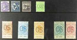 SOUTH AUSTRALIA OFFICIALS. 1898-1911 CROWN SA WMK'D Stamps Perforated "OS", A Fine Mint Selection On A Stock Card That I - Otros & Sin Clasificación