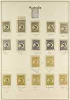 1915-27 ROOS THIRD WATERMARK MINT COLLECTION With Many Shades & Die Types In Hingeless Mounts On Leaves, Includes 2d (x5 - Otros & Sin Clasificación