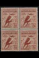 1932 6d Red-brown Laughing Kookaburra, SG 146, Never Hinged Mint BLOCK Of 4, Very Fresh. (4 Stamps) For More Images, Ple - Altri & Non Classificati