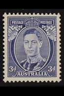 1937 KGVI 3d Blue, Perf 13½ X 14, Die 1a, SG 168b, Never Hinged Mint. For More Images, Please Visit Http://www.sandafayr - Autres & Non Classés