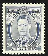 1937-49 1937-49 3d Blue KGVI Die I Perf 13½x14 'WHITE WATTLES' First Printing, SG 168a, Never Hinged Mint, Fresh. For Mo - Autres & Non Classés