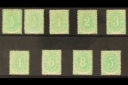 POSTAGE DUE 1902 Perf 11½, 12 Set Plus ½d Shade, Chalk-surface Paper, Crown Over NSW Wmk, SG D1/D8, Very Fine Mint (9 St - Altri & Non Classificati