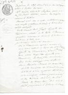 ACTE   De  1831 - Timbre Royal De 35 Cts - Cachets Généralité