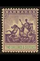 1905 2s.6d. Violet And Green, SG 144, Very Fine Mint. For More Images, Please Visit Http://www.sandafayre.com/itemdetail - Barbados (...-1966)