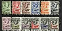 1955-58 "Baobab Tree & Cattle" Complete Set, SG 143/153, Never Hinged Mint. (12 Stamps) For More Images, Please Visit Ht - Other & Unclassified