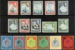 1938-52 Pictorials And KGVI Key Plates Complete Set, SG 110/121d, Very Fine Mint, Very Fresh. (16 Stamps) For More Image - Bermuda